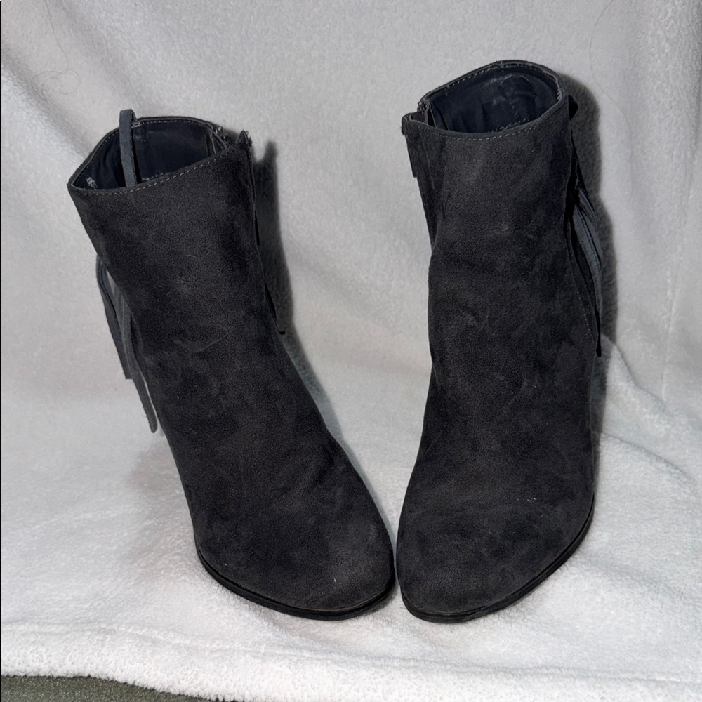 Carlos Santana Charcoal Ankle Booties